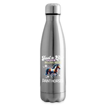 Paint Horse Mädchen Paint Horse - Isolierflasche - Lightsilver - Rechts