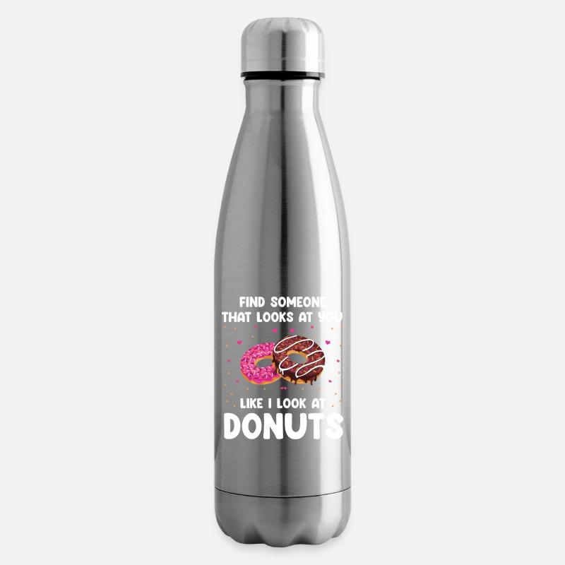 Donuts Love Design - Isolierflasche - Lightsilver
