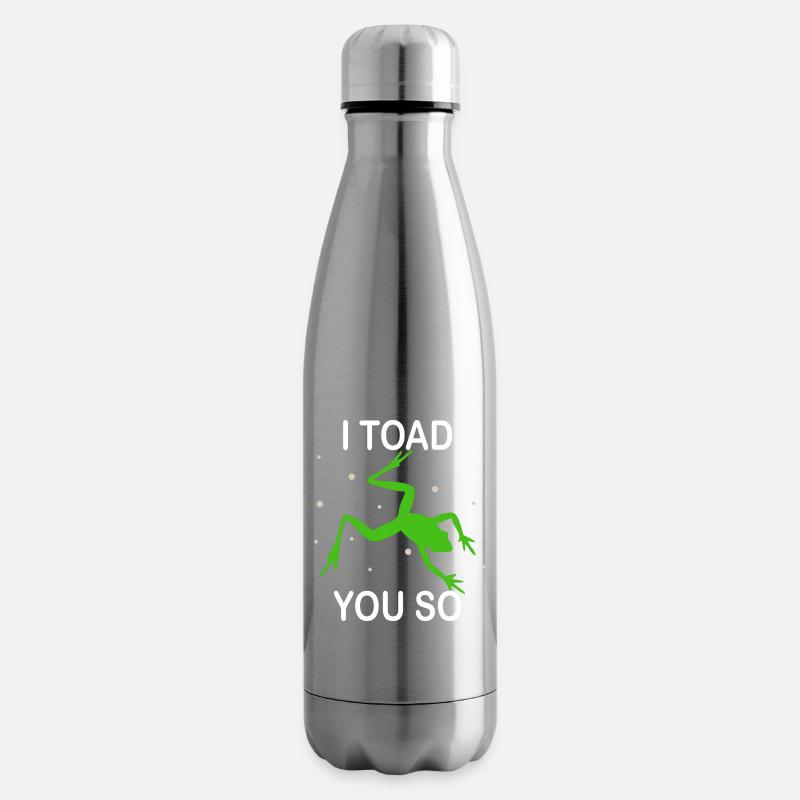 Je déteste dire que je te crapauds tellement - Bouteille isotherme - argent clair