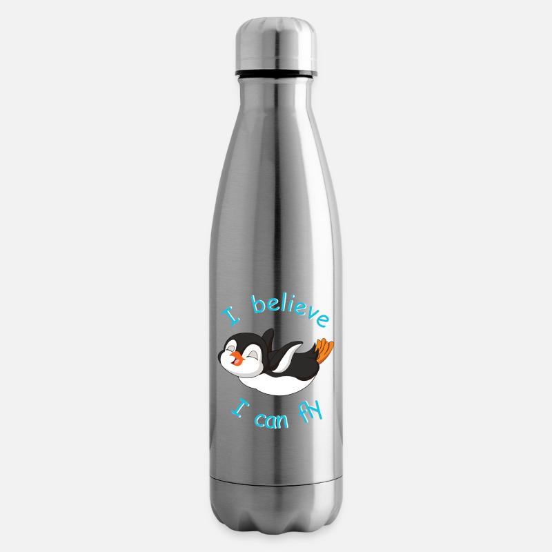 I BELIEVE I CAN FLY PINGUIN - Isolierflasche - Lightsilver