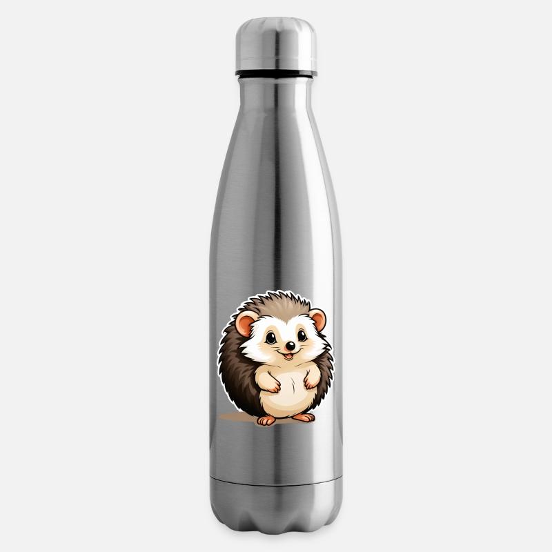 Petit hérisson mignon épineux - Bouteille isotherme - argent clair