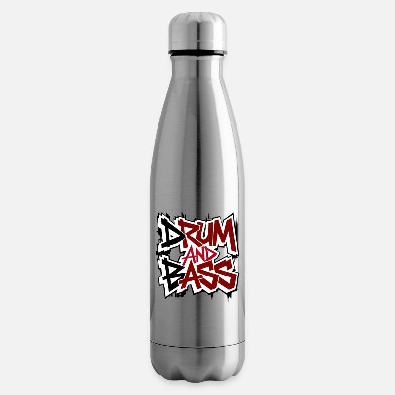 Drum and bass - Isolierflasche - Lightsilver