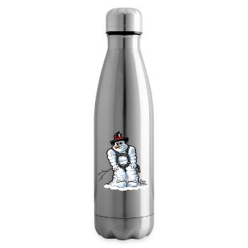 1421-michel-in-snow - Insulated Water Bottle - silver - Right