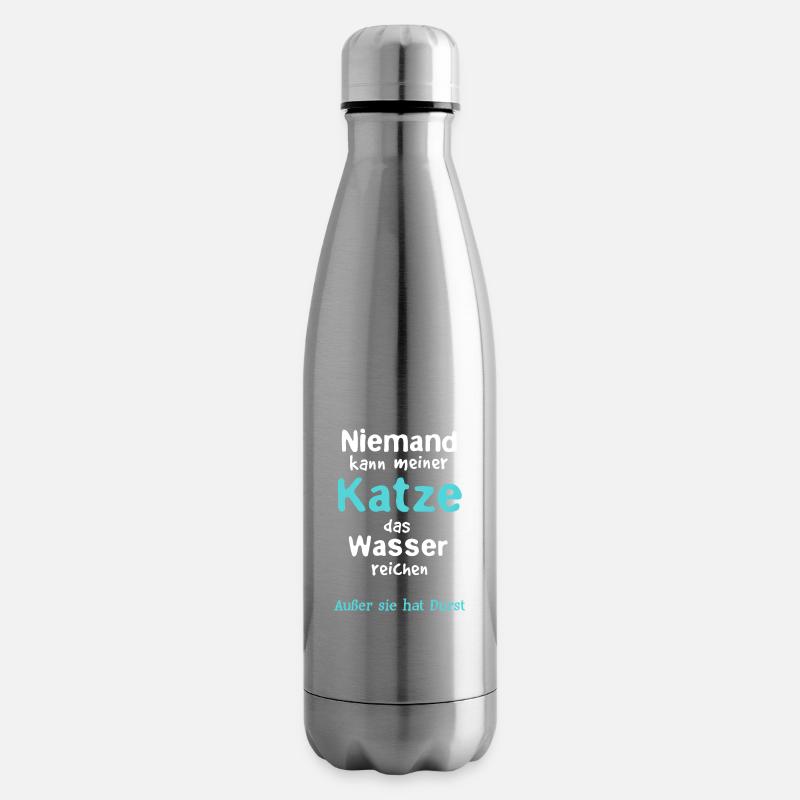Zone d’eau des chats - Bouteille isotherme - argent clair