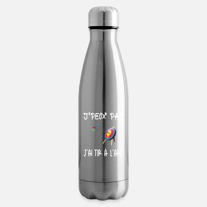 Ich kann nicht Bogenschießen - Isolierflasche - Lightsilver