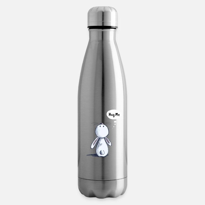 Hug Me Lapin - Bouteille isotherme - argent clair