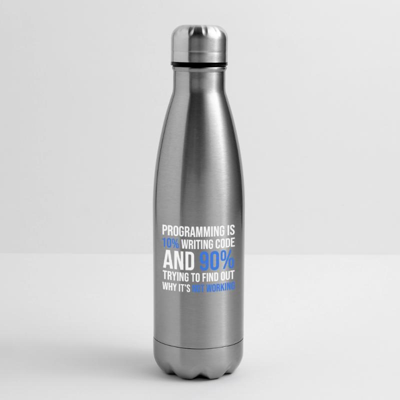 Code Debugging Humor T-Shirt Design Isolierflasche