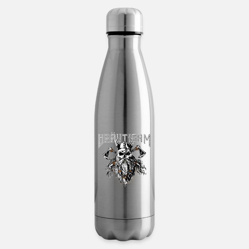 Bräutigam Wikinger Stil - Isolierflasche - Lightsilver