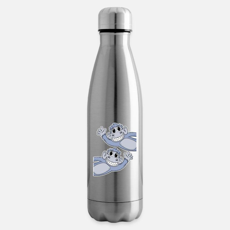 Affe Affen - Isolierflasche - Lightsilver