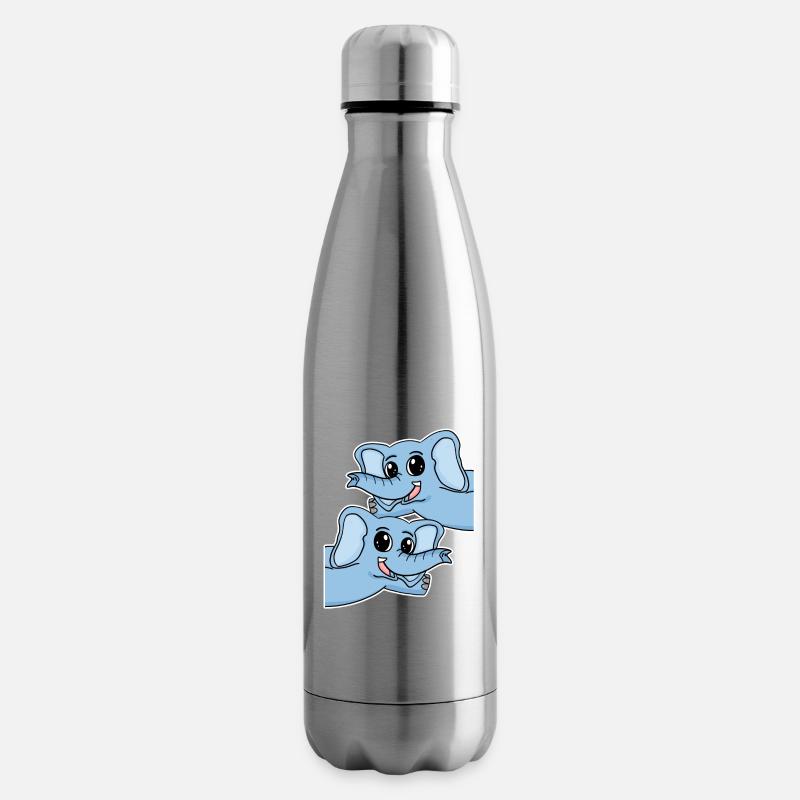 Elefant Elefanten - Isolierflasche - Lightsilver