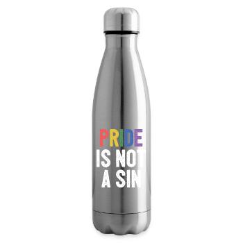 LGBTQ Pride Month - Pride ist keine Sünde - Isolierflasche - Lightsilver - Rechts
