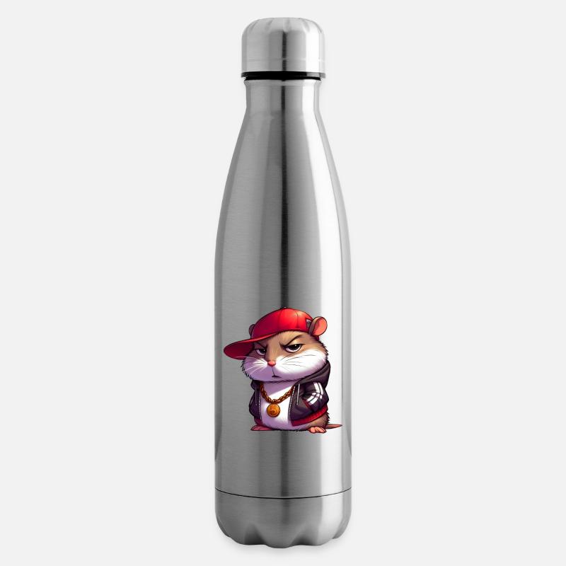 Hamster Hiphop - Isolierflasche - Lightsilver