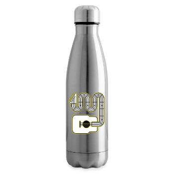 Geometric Guitar - Insulated Water Bottle - silver - Right