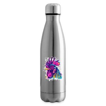 Art du coq Graffiti - Bouteille isotherme - argent clair - Droite