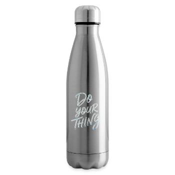 Do Your Thing Motivation Typography - Insulated Water Bottle - silver - Right