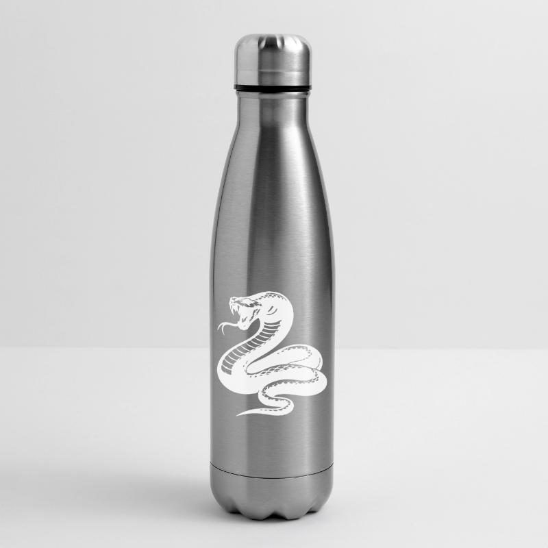 Schlange Python Silhouette Isolierflasche