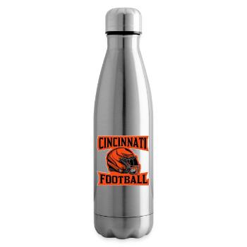 Cincinnati Football Helm Orange - Isolierflasche - Lightsilver - Rechts