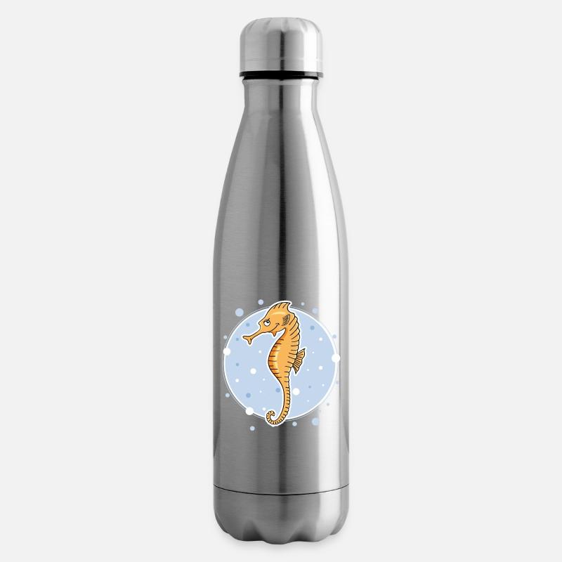 Seepferdchen - Isolierflasche - Lightsilver