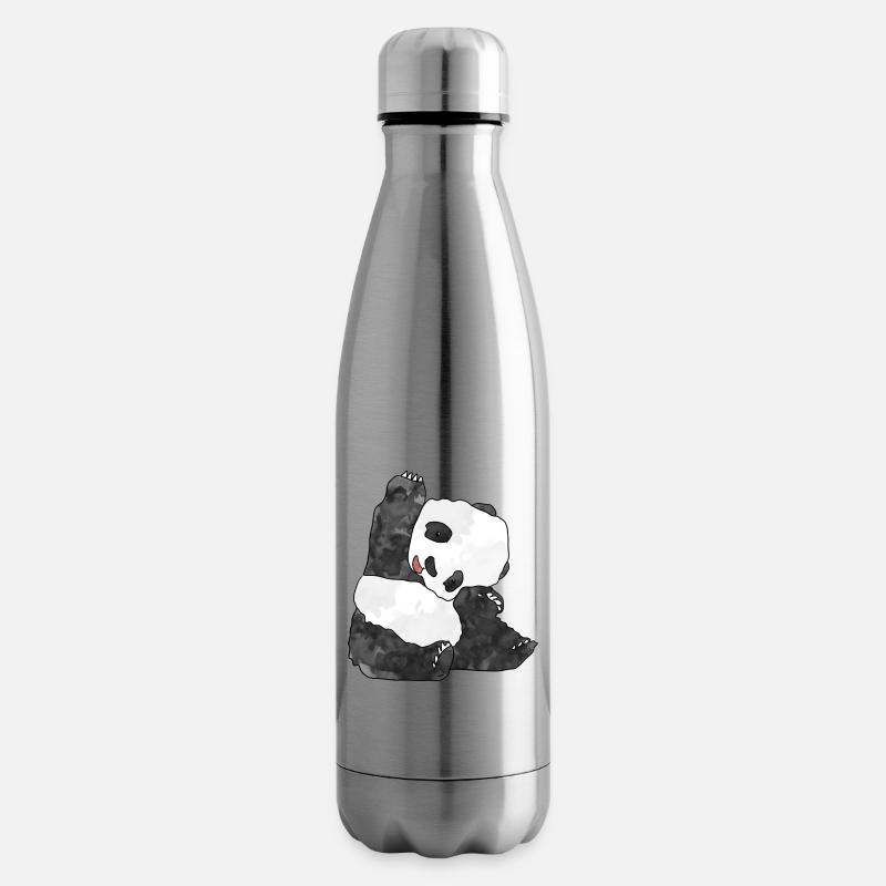 Panda - Isolierflasche - Lightsilver