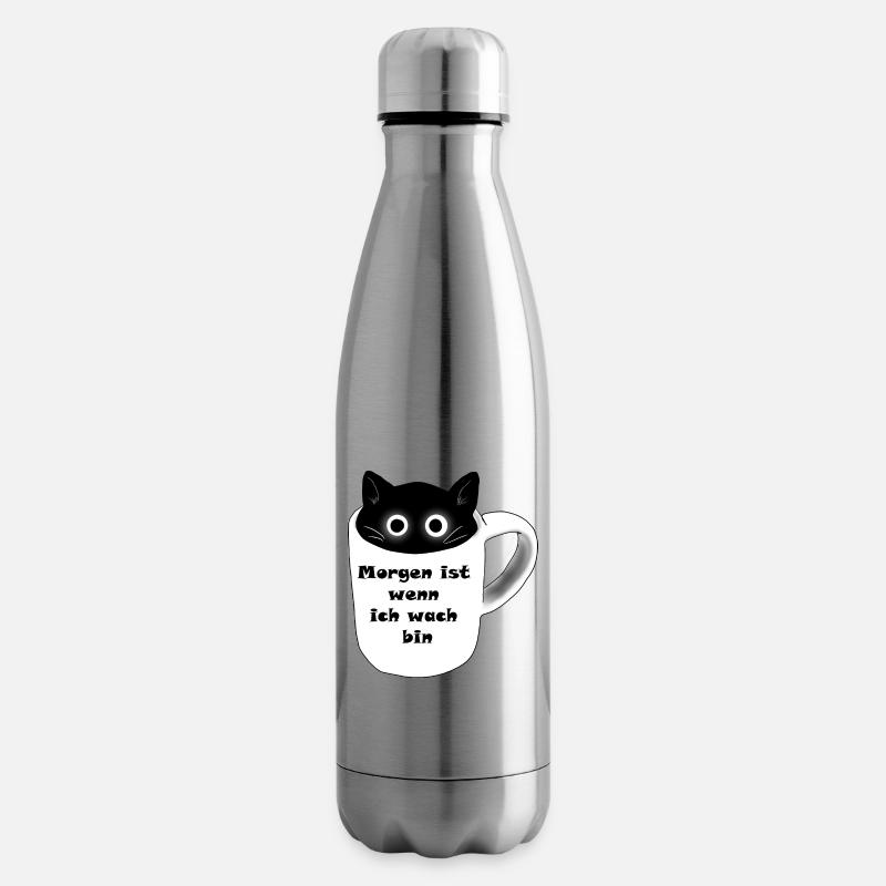 Morgen ist wenn ich wach bin - Isolierflasche - Lightsilver