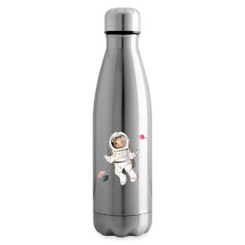 Astronauten Maus im Weltall mit Planeten - Isolierflasche - Lightsilver - Rechts