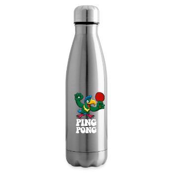 Ping Pong Champion Design Tennis de table et - Bouteille isotherme - argent clair - Droite