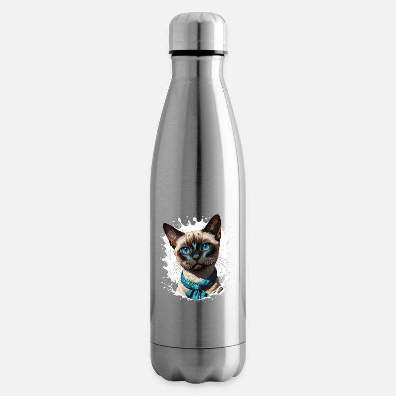 Siamkatze - Isolierflasche - Lightsilver