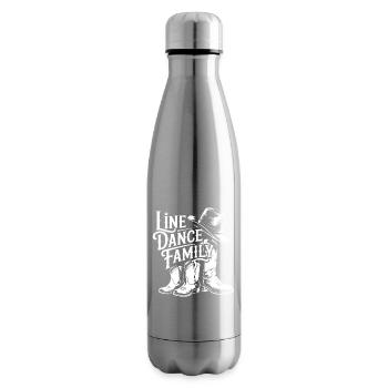 Line Dance Family Boots - Insulated Water Bottle - silver - Right