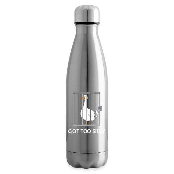 Goose – Got Too Silly - Insulated Water Bottle - silver - Right