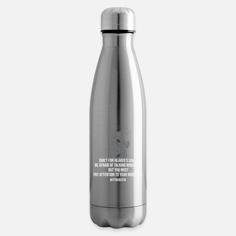Wittgenstein-Unsinnzitat - Isolierflasche - Lightsilver