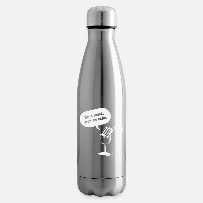 Be a Voice, Not an Echo - Isolierflasche - Lightsilver