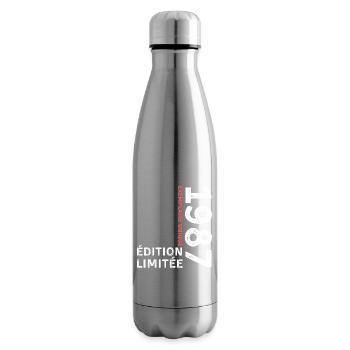 1987 vintage typographic style - Insulated Water Bottle - silver - Right