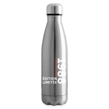 1988 vintage typographic style - Insulated Water Bottle - silver - Right