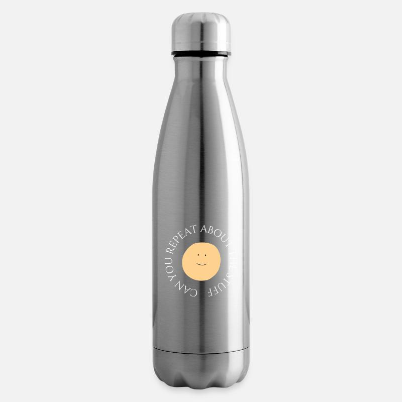 Pouvez-vous répéter à propos de l’art drôle - Bouteille isotherme - argent clair