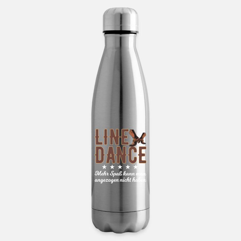 Linedance Spaß - Isolierflasche - Lightsilver