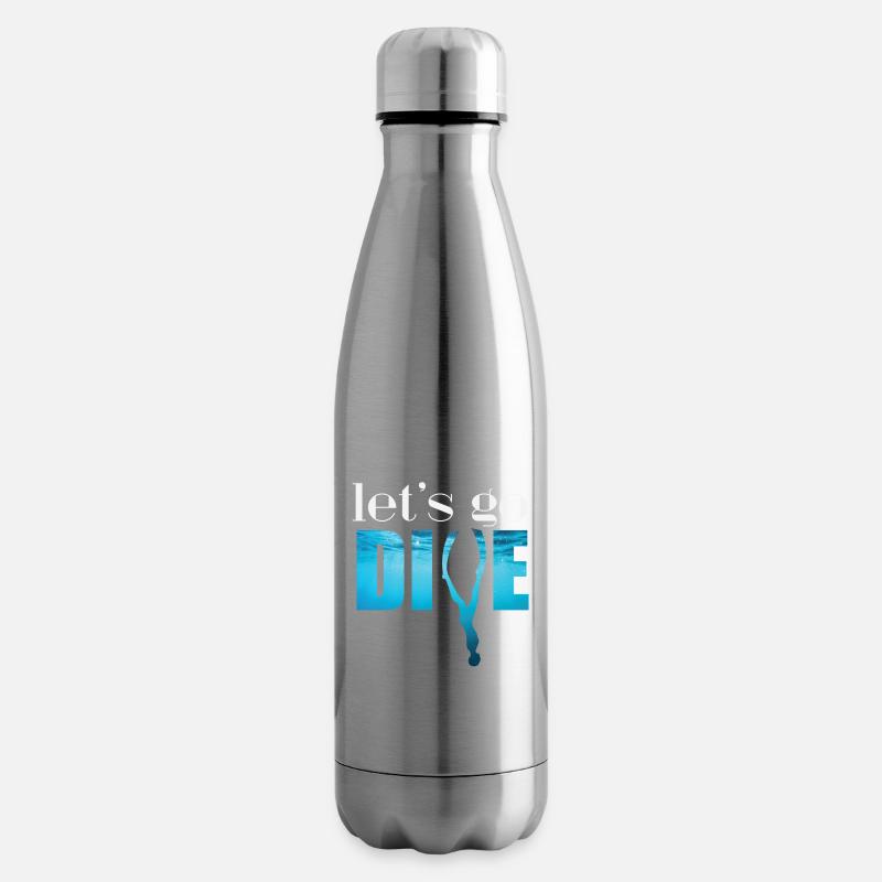 permet d’aller plonger - Bouteille isotherme - argent clair