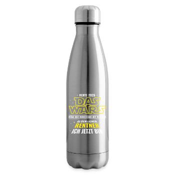 Rente 2026 Das wars - Glücklicher Rentner ich bin - Isolierflasche - Lightsilver - Rechts