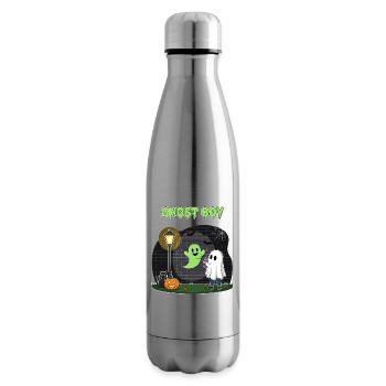 Geisterjunge Halloween Szene - Isolierflasche - Lightsilver - Rechts