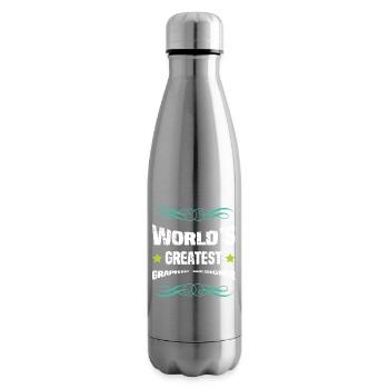 Graphic Designer Motif - Insulated Water Bottle - silver - Right