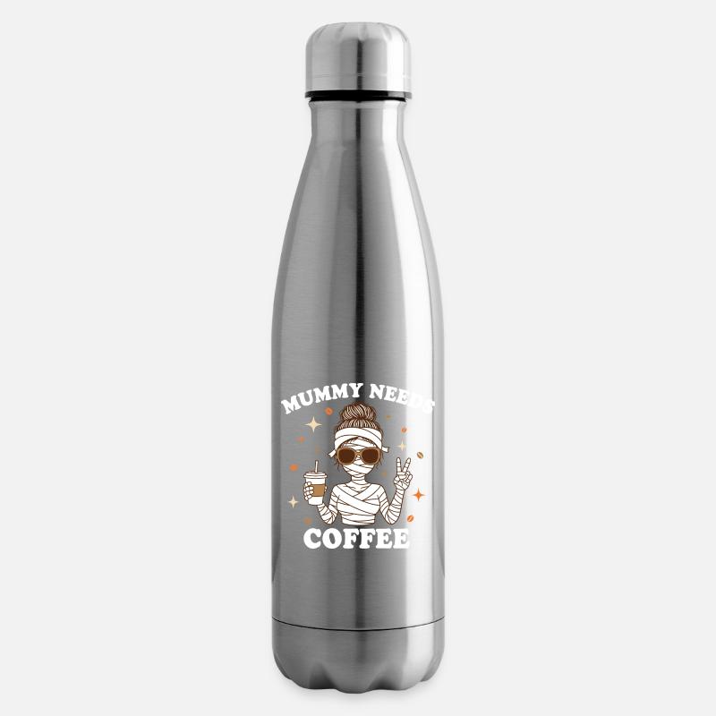 Mutter Mutterschaft Humor Mama Mama Kaffee - Isolierflasche - Lightsilver