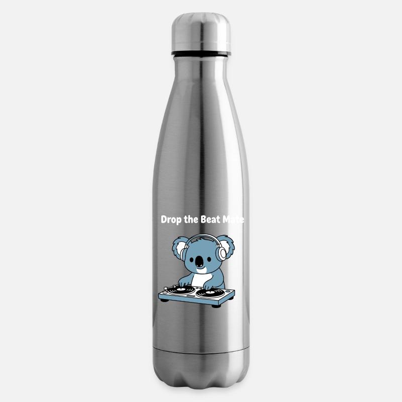 Drop the Beat Koala DJ - Isolierflasche - Lightsilver