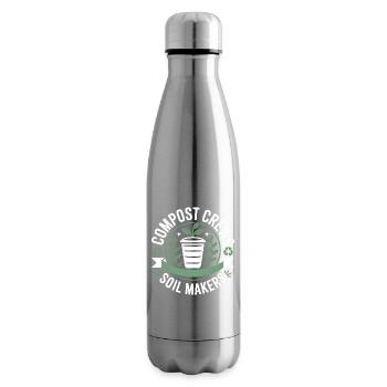 Compost Crews Soil Makers Gardeners - Insulated Water Bottle - silver - Right