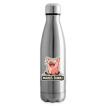 Oink-Pig Finanzen und Geld - Isolierflasche - Lightsilver - Rechts