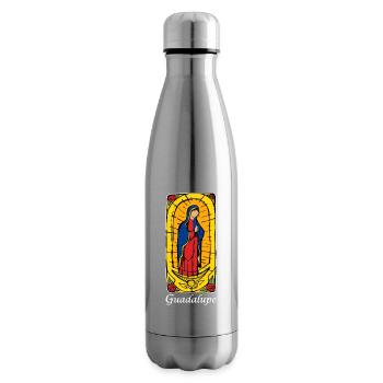 Guadeloupe (foncé) - Bouteille isotherme - argent clair - Droite