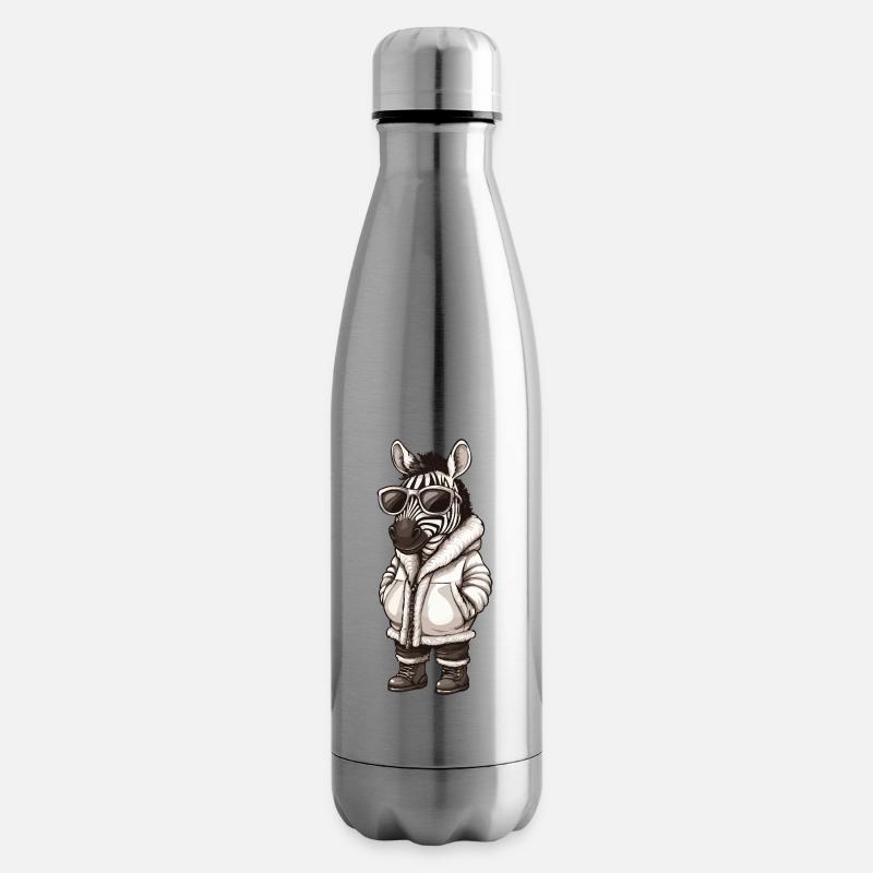 Zebra Cool Winter - Isolierflasche - Lightsilver