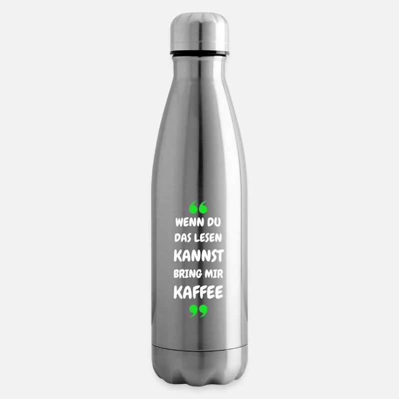 Wenn du das lesen kannst bring mir Kaffee - Isolierflasche - Lightsilver