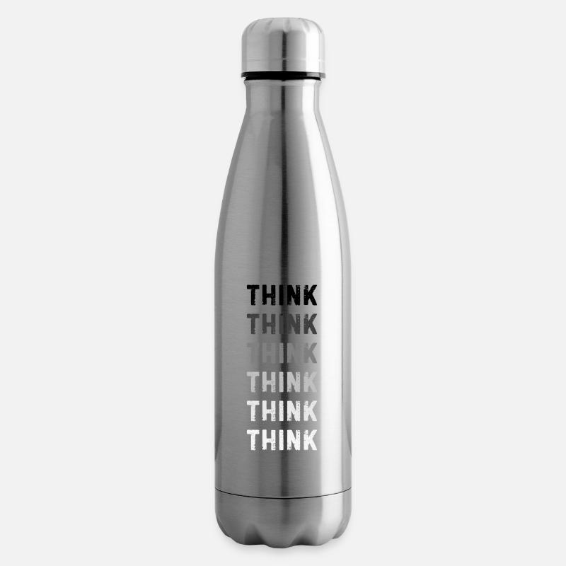 Thoughts Visual Art T-Shirt - Insulated Water Bottle - silver