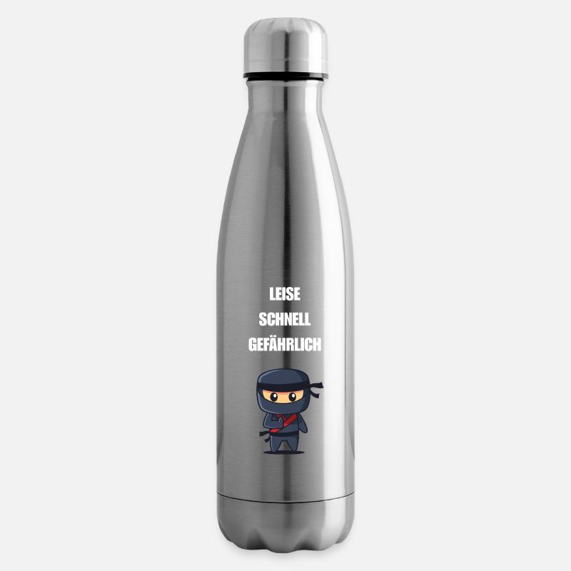 Leise Schnell Gefährlich Ninja - Isolierflasche - Lightsilver