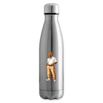 Leopard Fan - Insulated Water Bottle - silver - Right