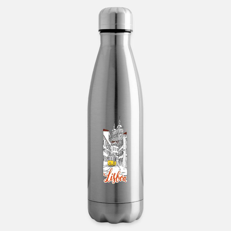 Lisbonne - Bouteille isotherme - argent clair